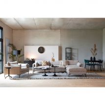 Zuiver - Pouf en tissu - Beige - SUMMER - - Style Contemporain