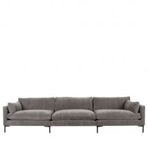 Zuiver - Canapé 5 places en tissu - Gris - SUMMER - - Style Contemporain
