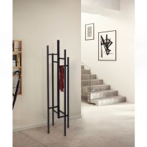 Woodman - Porte-manteaux design bois massif - Noir - EIGEN - Bois - Style Scandinave,Contemporain