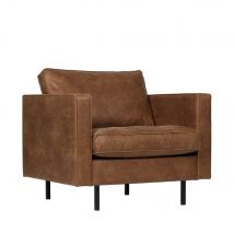 BePureHome - Fauteuil en simili - Cognac - BRONCO - - Style Vintage