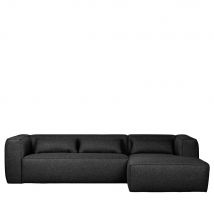 Woood - Canapé d'angle droit en tissu - Gris anthracite - BEAN - - Style Contemporain