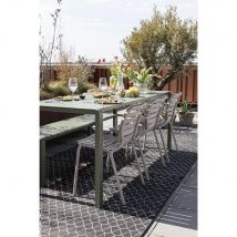 Zuiver - Lot de 2 chaises de jardin en métal - Beige - VONDEL - Métal - Style Contemporain