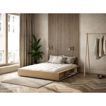 Karup Design - Lit en bois 140x200cm - Bois clair - Ziggy - Bois - Style Contemporain