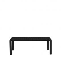 Zuiver - Banc de jardin en métal 129,5x45cm - Noir - VONDEL - Métal - Style Contemporain