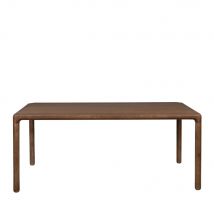 Zuiver - Table à manger 8 personnes aux bords arrondis en bois - Bois foncé - STORM - Bois - Style Contemporain