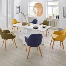 Woodman - Table à manger pliable 2 personnes en bois - Blanc - KUNGLA - Bois - Style Scandinave