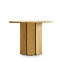 Woodman - Table à manger 4 personnes ronde en bois - Soft - Couleur - Bois clair - Bois