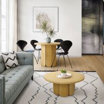 Woodman - Table basse ronde en bois ø78cm - Bois clair - SOFT - Bois - Style Scandinave