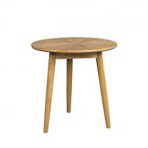 Table d'appoint ronde en bois ø50cm - Bois clair - FABIO - Bois - Style Scandinave
