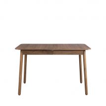 Zuiver - Table à manger extensible 4 à 6 personnes 120-162x80cm en bois - Bois foncé - GLIMPS - Bois - Style Contemporain