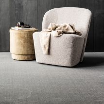 Vtwonen - Fauteuil en tissu bouclette - Naturel - LOFTY - - Style Vintage