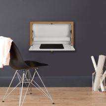 Woodman - Bureau mural contemporain - Blanc - BRENTA - Bois - Style Contemporain