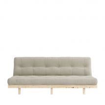 Karup Design - Canapé convertible en bois naturel et tissu - Lin - LEAN - - Style Scandinave