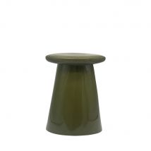 Vtwonen - Table d'appoint en céramique ø35cm - Button - Couleur - Vert mousse - Céramique