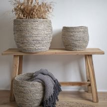 House Nordic - Banc en teck L90cm - Naturel - BARCELONA - Bois - Style Bohème