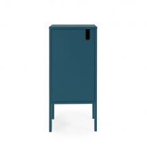 Tenzo - Petit meuble de rangement en bois H89cm - Bleu canard - UNO - Bois - Style Contemporain