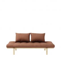 Karup Design - Daybed en bois naturel et tissu - Pace - Couleur - Marron argile - - Style Scandinave