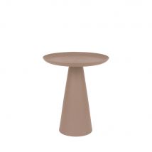 Table d'appoint ronde en aluminium ø34,5cm - Rose - RINGAR - Métal - Style Contemporain