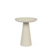 Table d'appoint ronde en aluminium ø34,5cm - Ringar - Couleur - Blanc ivoire - Métal - Style Contemporain