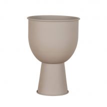 House Nordic - Cache-pot en métal ø19cm - Amalfi - Couleur - Beige - Métal - Style Contemporain