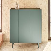 Teulat - Casier à bouteilles en bois - Vert amande - ARISTA - Bois - Style Contemporain
