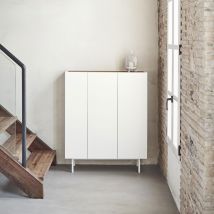 Teulat - Casier à bouteilles en bois - Blanc - ARISTA - Bois - Style Contemporain