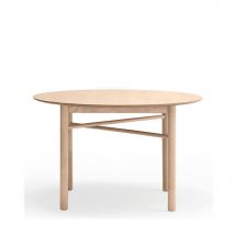 Teulat - Table à manger 4 personnes ronde en bois - Junco - Couleur - Bois clair - Bois