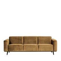 BePureHome - Canapé 3 places en velours - Bronze - STATEMENT - - Style Vintage,Contemporain