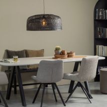 Woood - Banc en bois L110cm - Noir - IMME - Bois - Style Contemporain