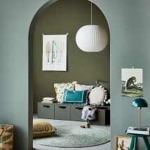 Vtwonen - Banc de rangement en bois - Vert kaki - STAGE - Bois - Style Contemporain