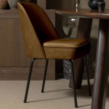 BePureHome - Lot de 2 chaises design en velours - Bronze - VOGUE - - Style Vintage