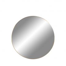 House Nordic - Miroir rond en métal ø40cm - Jersey - Couleur - Laiton - Verre - Style Contemporain