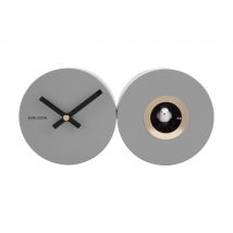 Karlsson - Horloge design - Gris - DUO CUCKOO - Métal - Style Contemporain