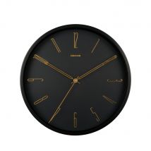 Karlsson - Horloge murale ronde ø35cm - Noir - BELLE NUMBERS - Métal - Style Contemporain