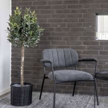 House Nordic - Olivier artificiel H120cm - Vert - OLIVE TREE - Plastique - Style Contemporain
