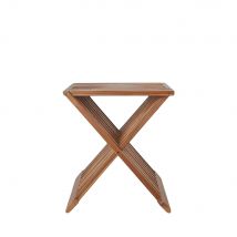 House Nordic - Tabouret en teck H45cm - Naturel - ERTO - Bois - Style Contemporain