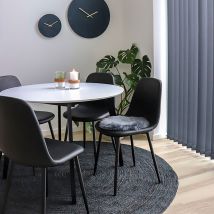 House Nordic - Galette de chaise en peau de mouton - Gris - LAMBSKIN SEAT - - Style Bohème