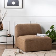 Drawer - Chauffeuse pour canapé modulable en tissu - Caramel - NOOR - - Style Contemporain