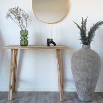 House Nordic - Console en teck L90cm - Bois clair - GIRONA - Bois - Style Bohème