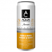 AQUA Carpatica Peach & Mango Flavoured Sparkling Water 24x 330ml