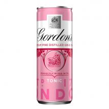 Gordons Pink Gin And Tonic Water Premix Can 250ml