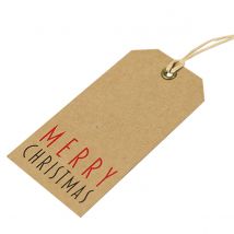 Merry Christmas Kraft Gift Tag