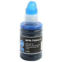 Bubprint Druckerpatrone kompatibel für Epson T6642 cyan I555 Ecotank ET 2550 4500 2600 2650 1400