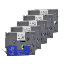 Bubprint 5x Schriftband kompatibel für Brother TZe221 TZe-221 9mm 8m SET