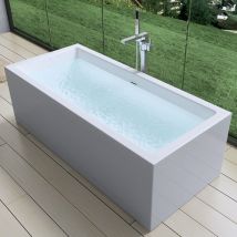 Rectangle Freestanding Double Ended Acrylic Bath Tub 1800 X 800mm
