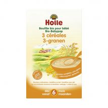 Holle Pural Gachas ecológicas de 3 cereales A partir de 6 meses 250g - Easypara