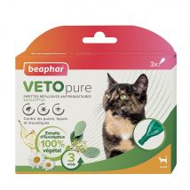 Beaphar Veto Pure Pipetas antiparasitarias para gatos Eucalyptus 3x1ml - Easypara