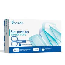 Soineo Kit postoperatorio para heridas grandes 2 x 3 unidades - Easypara