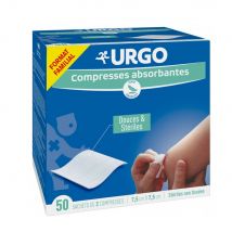Urgo Compresas absorbentes suaves y estériles 7,5cm x 7,5cm x50 - Easypara