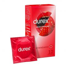 Durex Sexy Fresa Preservativos estándar x12 - Easypara